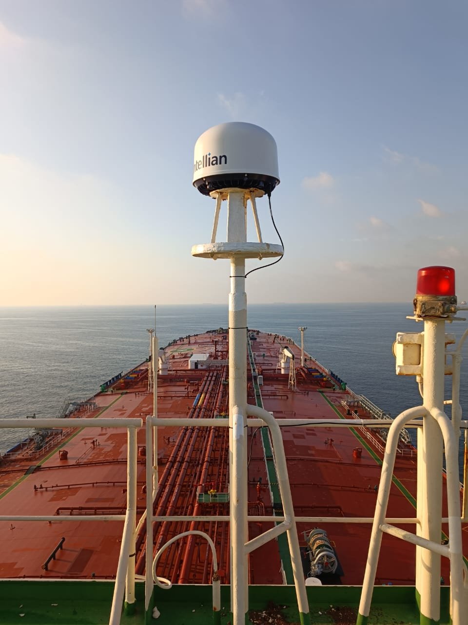 Iridium satellite communication device setup